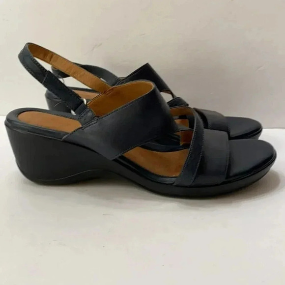 Naturalizer Tenor 9W Navy 2" comfort wedges - Picture 4 of 8